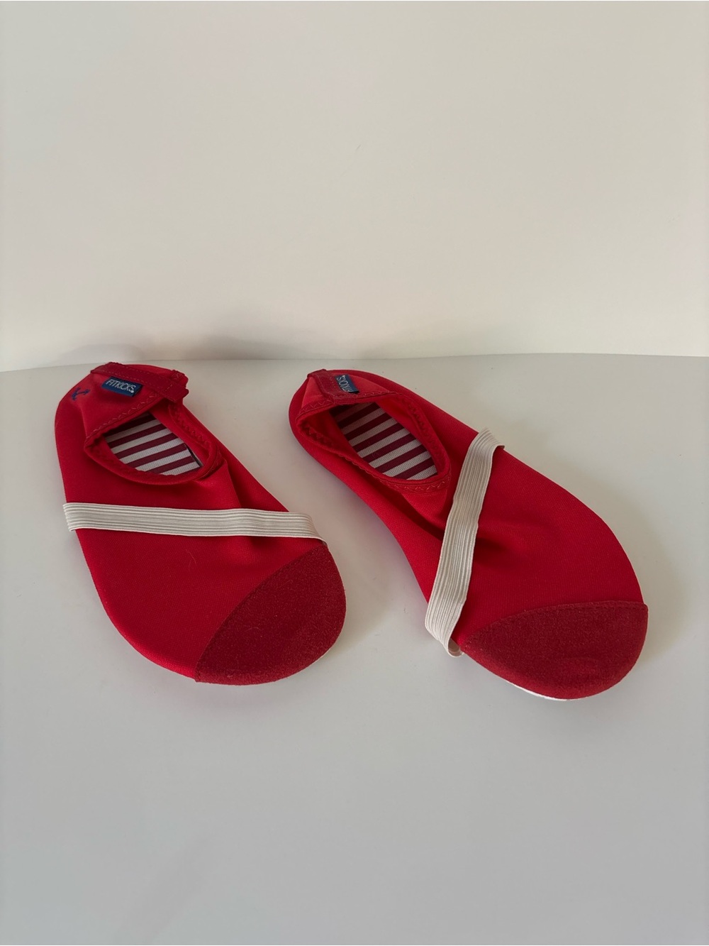 Fitkicks Women’s Red Slip-On Basically Barefoot Shoes with Elastic Strap - Picture 7 of 7